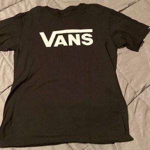 Black Vans tshirt.